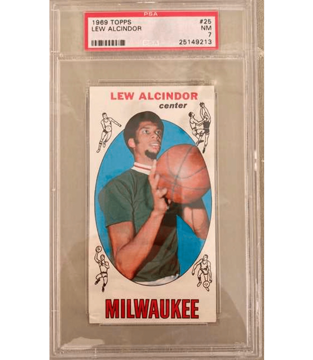 Topps #25 Lew Alcindor PSA 7