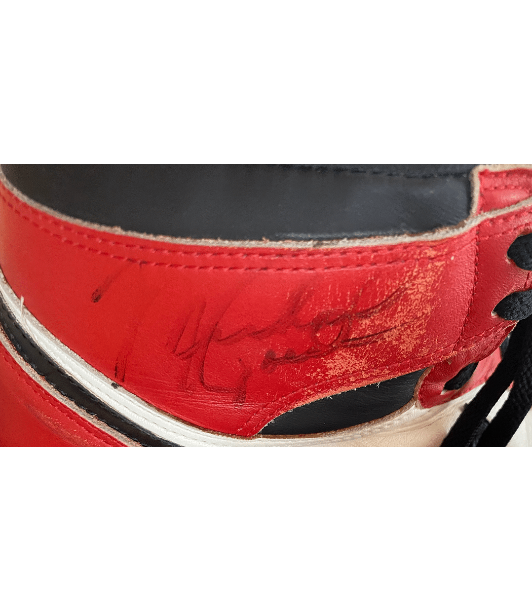 Michael Jordan Air Jordan 1 Game Used & Signed Sneakers